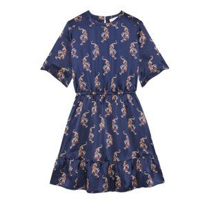 Sandro Tiger Print Silk Dress (size 3)